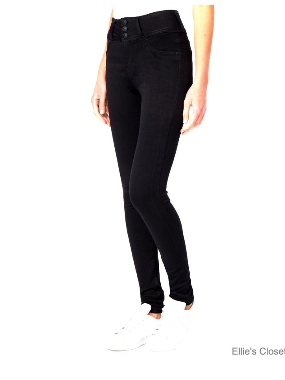 High-Rise Sassy Skinny Jeans, Skinny Leg, Faux Front Pockets, Ultra Stretch